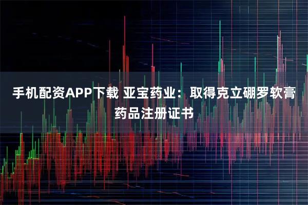 手机配资APP下载 亚宝药业：取得克立硼罗软膏药品注册证书